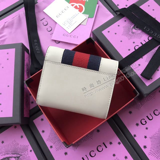 Gucci錢包 古馳新款 瑪格麗特皇后長夾 翻蓋錢包系列 Gucci女錢包 號476064pvc紅  gdj1103